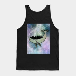 Whale in the universe Tank Top